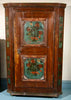 Kas holandesa pintada del siglo XIX con flores y pintura original