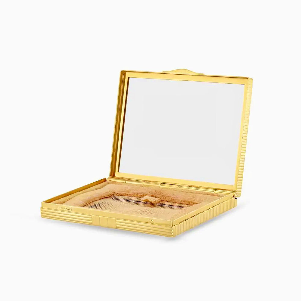 Tiffany & Co Caja de Maquillaje de Oro Años 20