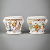 Cachepots Orientalistas de Porcelana Francesa, 1880
