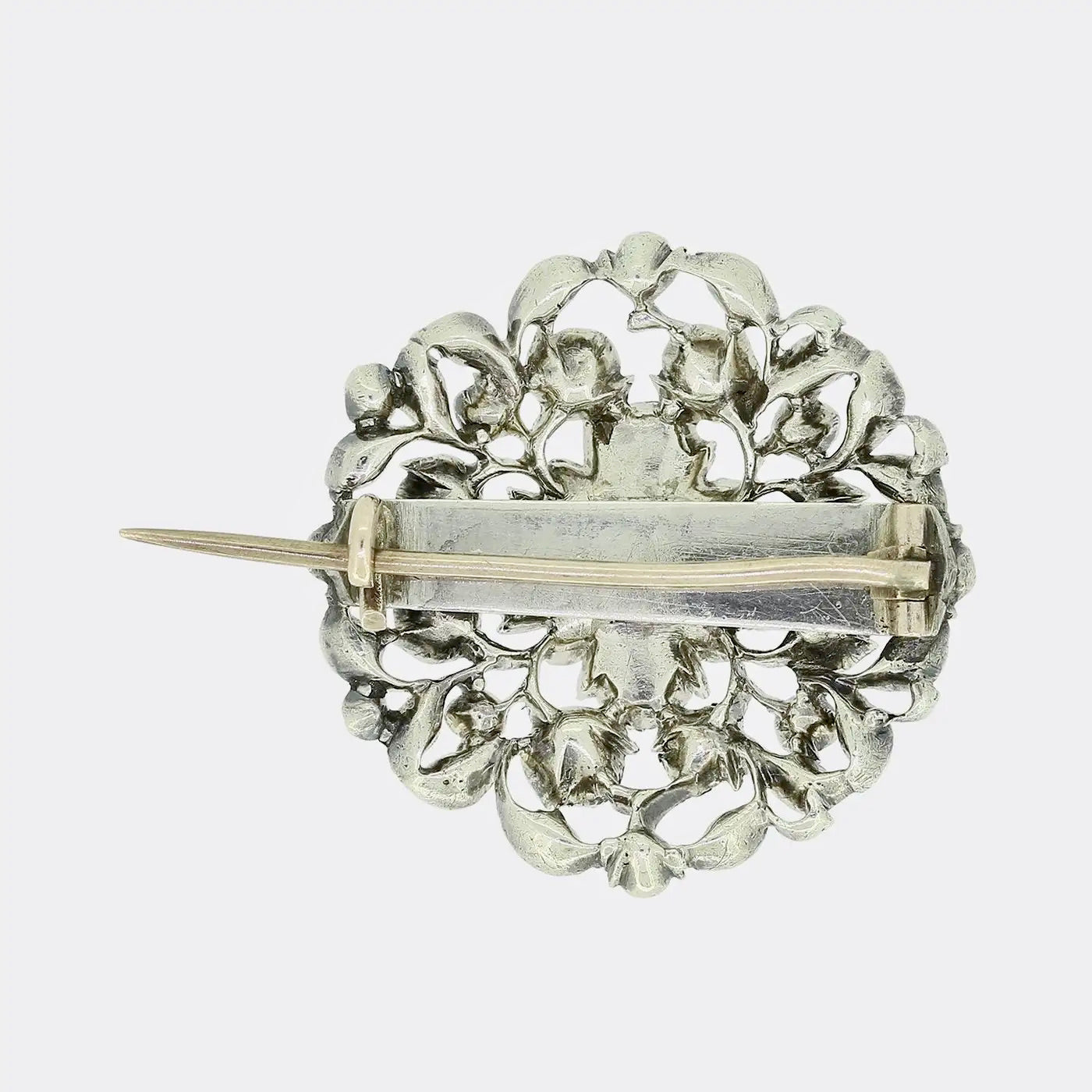 Broche Georgiano Floral de Diamantes de 1780