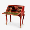 Escritorio Pierre Migeon Chinoiserie Roja Luis XV, 1740