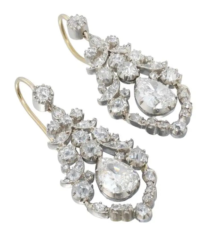 Pendientes Georgianos de Diamantes | 1830s