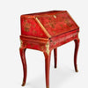 Escritorio Pierre Migeon Chinoiserie Roja Luis XV, 1740