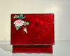 Caja de Cloisonné Rojo Ginbari | Exportación Japonesa | Periodo Meiji, 1900