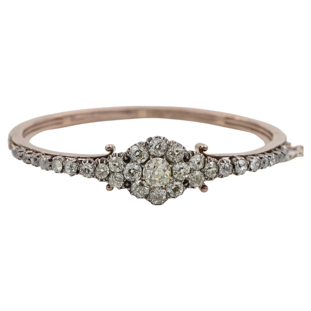 Brazalete de Diamantes 5,55 qt. | Estilo Victoriano 1870