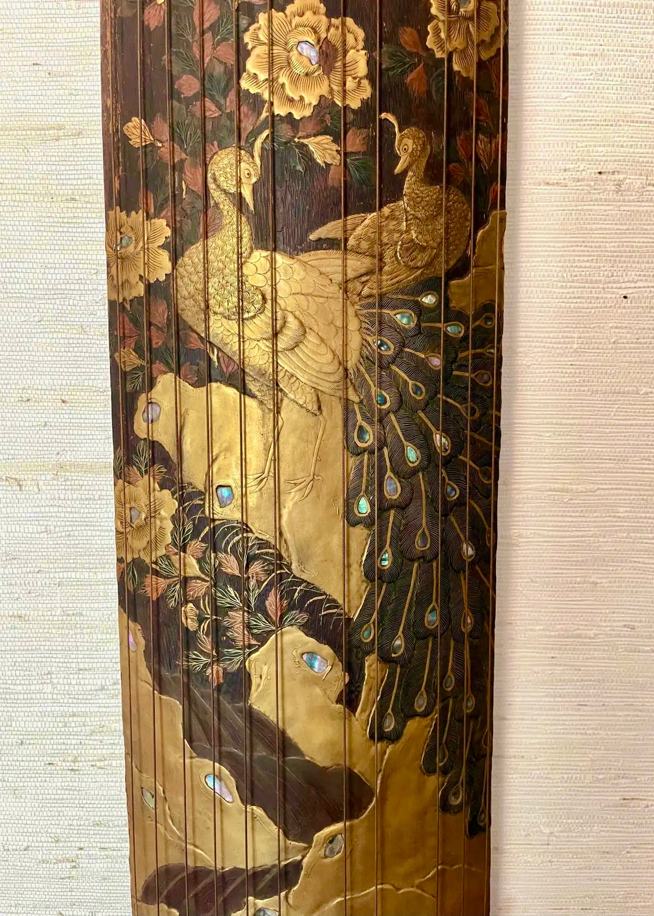 Koto Japonés del Periodo Meiji con Laca Maki-e