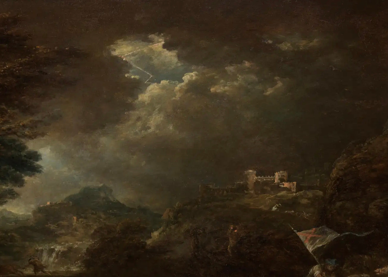 Francesco Zuccarelli | Macbeth y las Tres Brujas | Pintura sobre Tabla | 1760