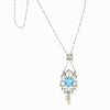 Collar Eduardiano de Perla y Aquamarina de 1910