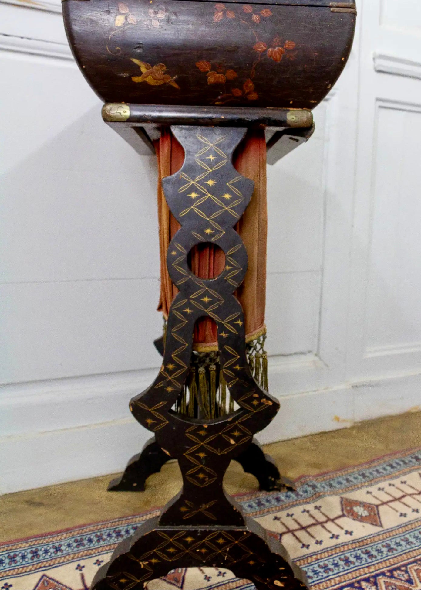 Mesa de Costura Acordeón Chinoiserie | Francia, 1850