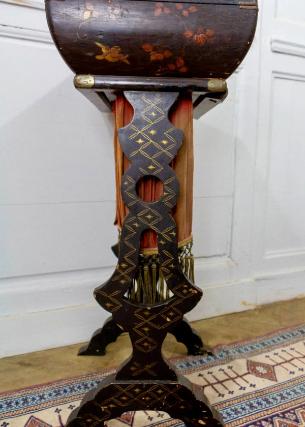 Mesa de Costura Acordeón Chinoiserie | Francia, 1850