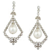 Pendientes Eduardianos de Perlas Naturales y Diamantes de 1900