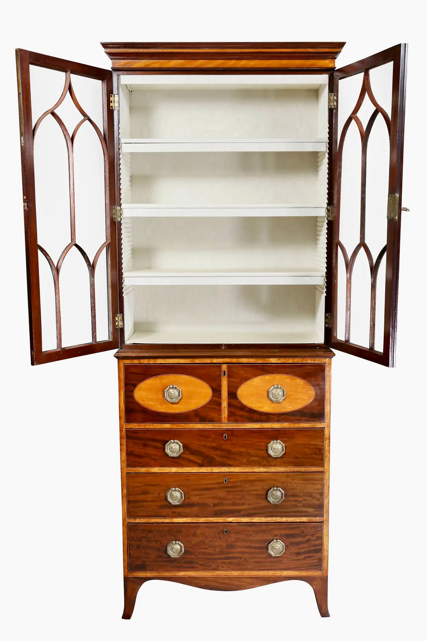 Secreter Estilo Jorge III de Caoba | Inglaterra, 1790