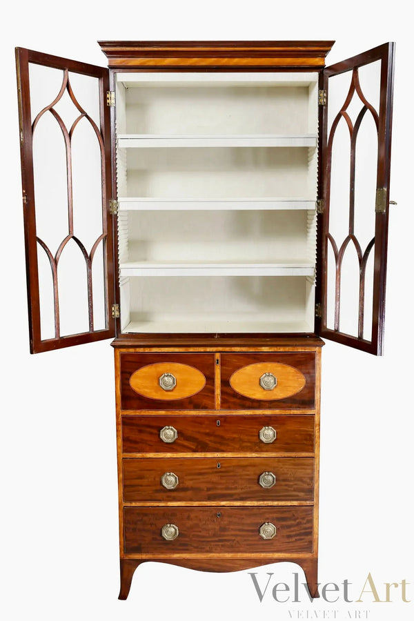 Secreter Estilo Jorge III de Caoba | Inglaterra, 1790