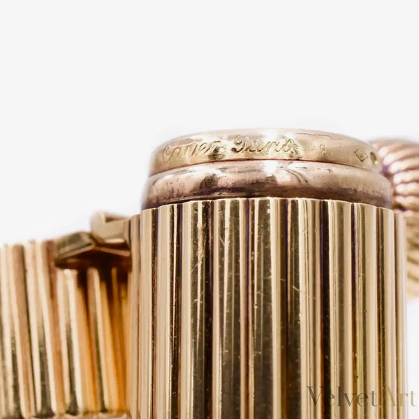 Cartier | Porta-Barra de Labios de Oro, Rubí y Zafiro de 1950