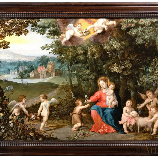 Taller Brueghel y Van Balen | “Descanso en la Huida a Egipto"