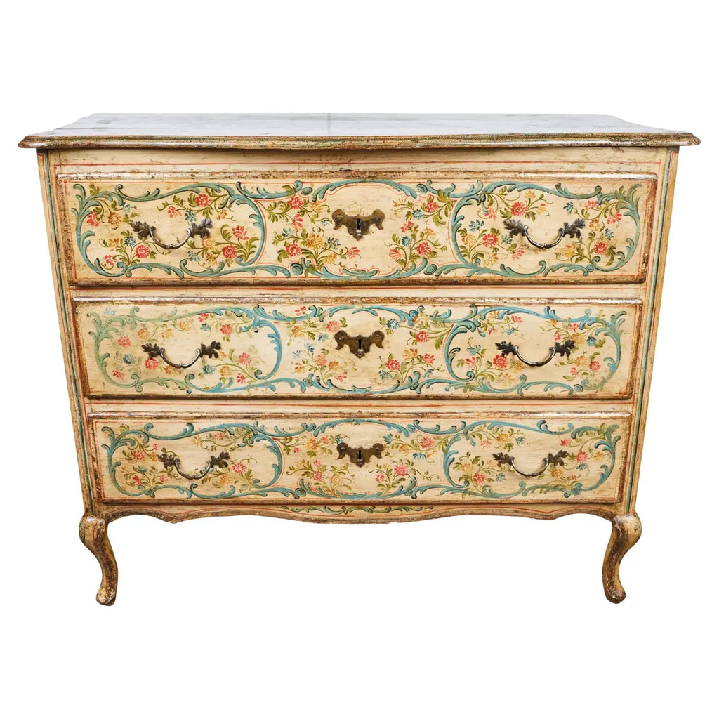 Cómoda Veneciana Pintada a Mano 1800