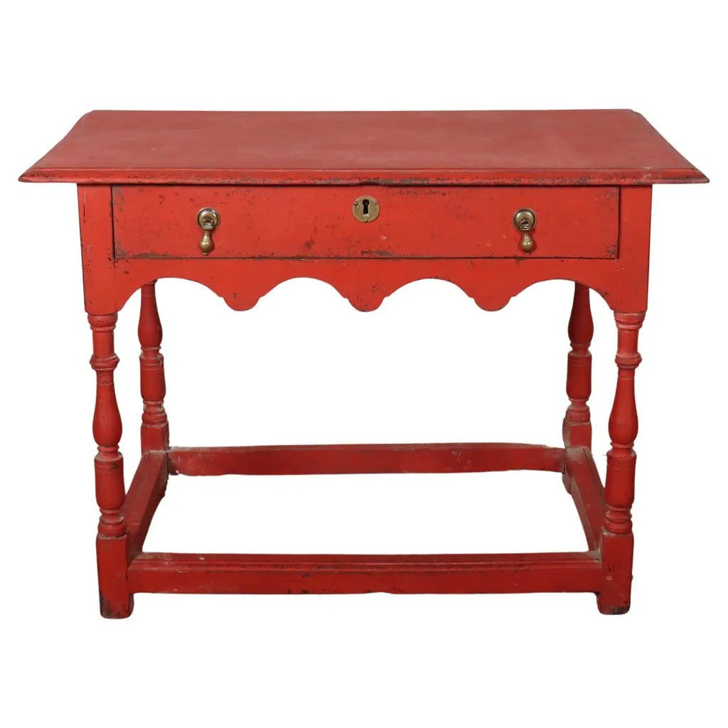 Mesa Roja de Lámpara Jorge III | Inglaterra, 1760