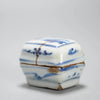 Recipiente de Incienso de Porcelana China en Forma de Cesta, Periodo Tianqi, Siglo XVII