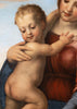La Virgen con el Niño y San Juan Bautista: Pintura Italiana del Siglo XVII Inspirada en Franciabigio