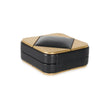 Clutch Chanel CC Cuadrado en Piel de Cordero Negra y Metal Dorado