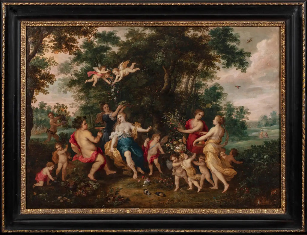 Jan Brueghel el Joven | "Alegoría de la Abundancia"| Escuela Flamenca, 1630