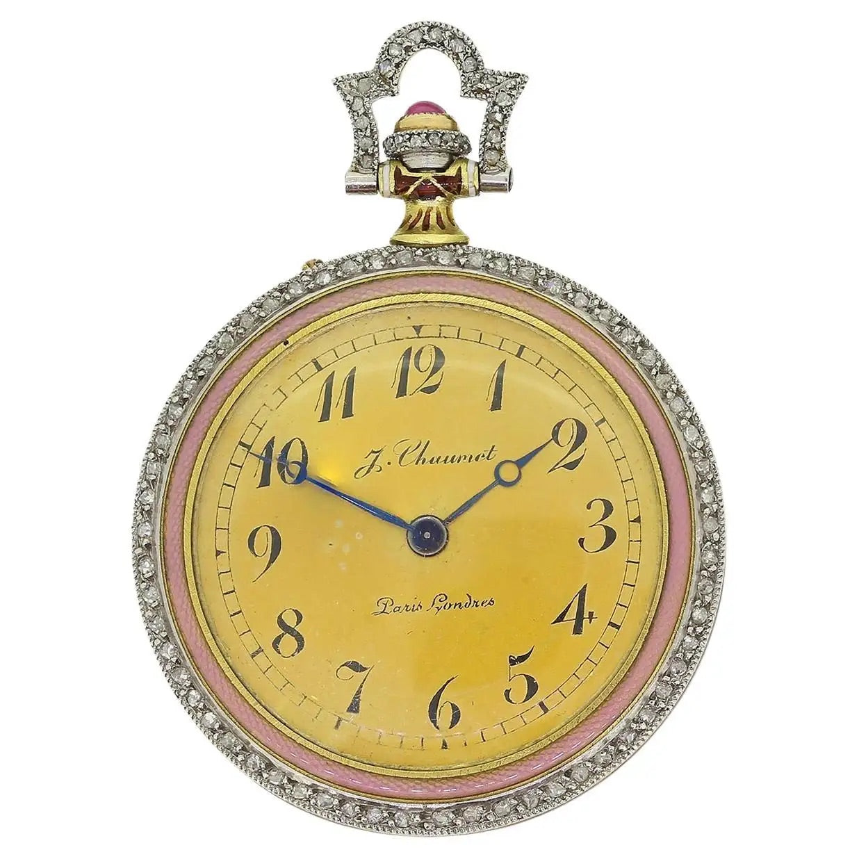 Reloj de Bolsillo con Diamantes | Art Deco 1920 | Chaumet