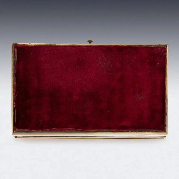 Juego Etui Francés de Oro Montado Sobre Madreperla, 1870