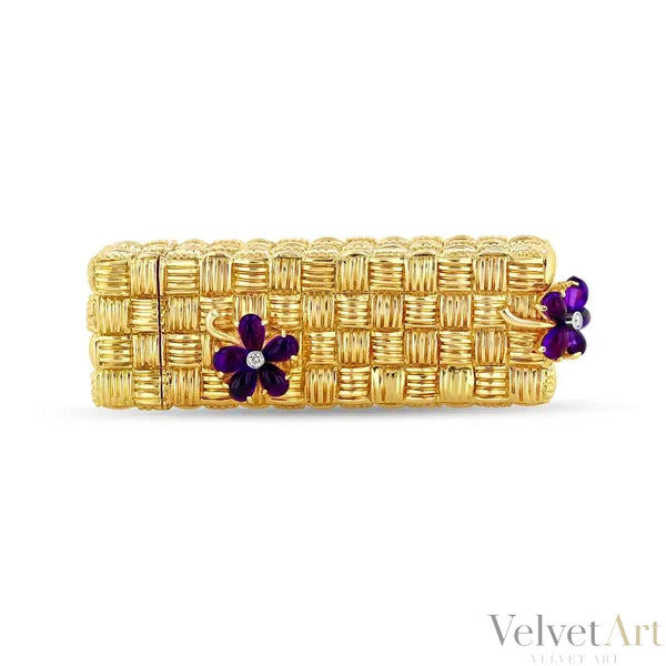 Veradura Porta-Barra de Labios de Oro Amarillo de 1940