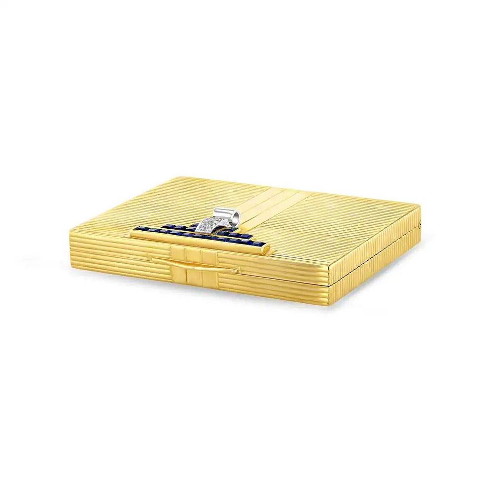 Tiffany & Co Caja de Maquillaje de Oro Años 20