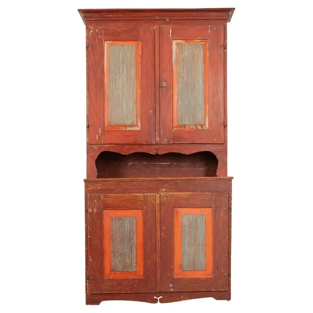 Alacena de Estilo Gustaviano con Pintura Original | Suecia, 1800