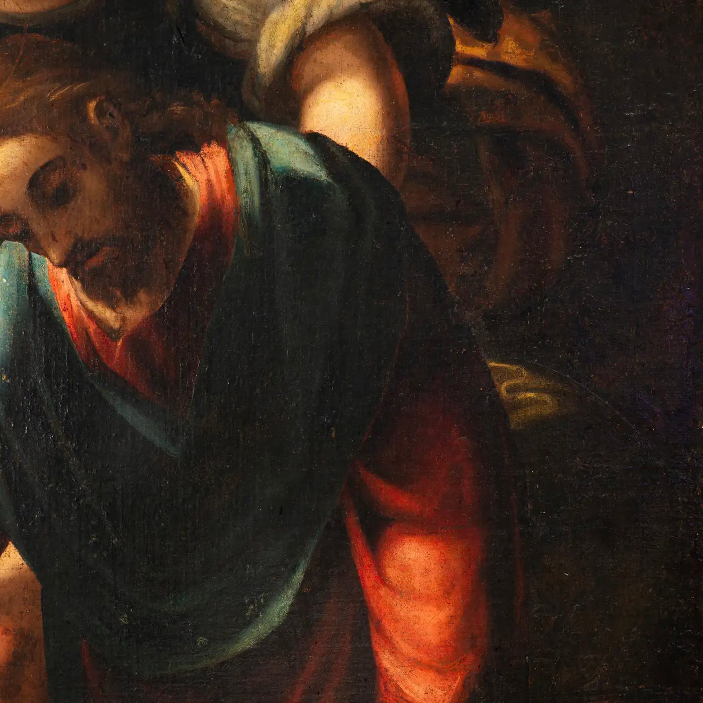Óleo Neoclásico Español del Siglo XVIII |"Cristo con Ángel"