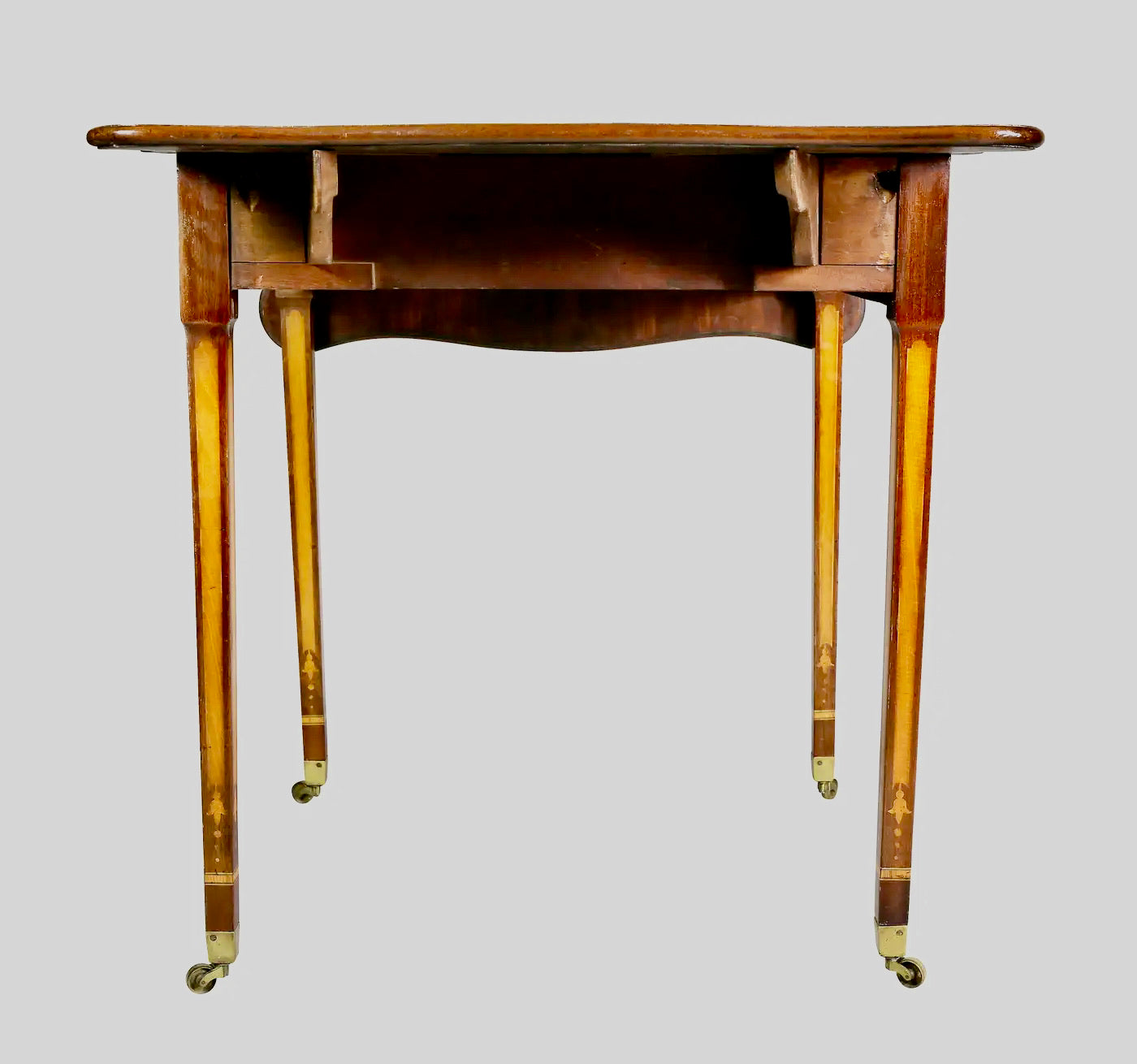 Mesa Pembroke Jorge III de Madera Satinada y Caoba