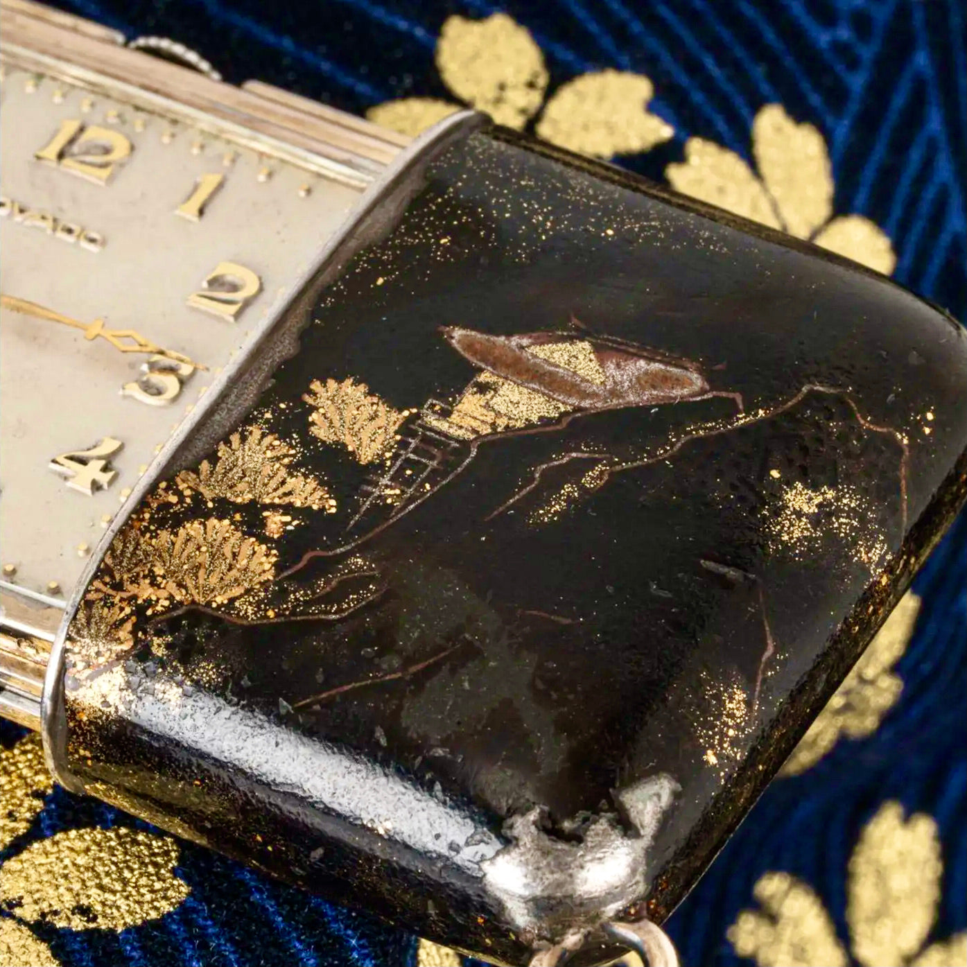 Raro Reloj Movado de Bolsillo | Maki-E Ermeto de Cuerda Manual C1929