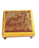 Silla de Terciopelo Amarillo con Escabel | Francia, 1860