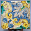 Azulejo de Triana Verde y Amarillo Esmaltado | Sevilla, Siglo XVII