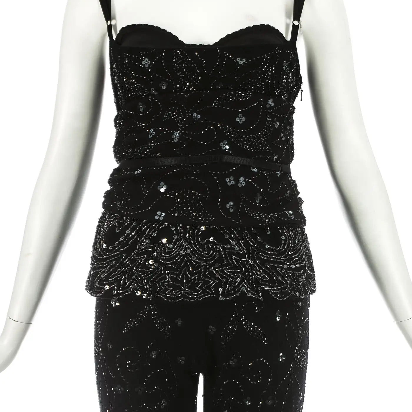 Dolce & Gabbana | Conjunto Negro Bordado | Año 1999