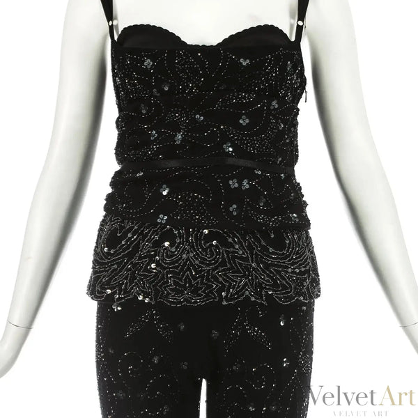 Dolce & Gabbana | Conjunto Negro Bordado | Año 1999