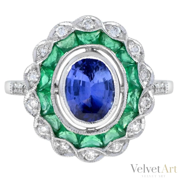 Anillo con Zafiro de  Ceilán