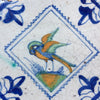 “Pájaro” | Azulejo Policroma de Delft del Siglo XVII