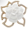 Chanel Camelia | Broche de Oro y Cerámica | Siglo XX