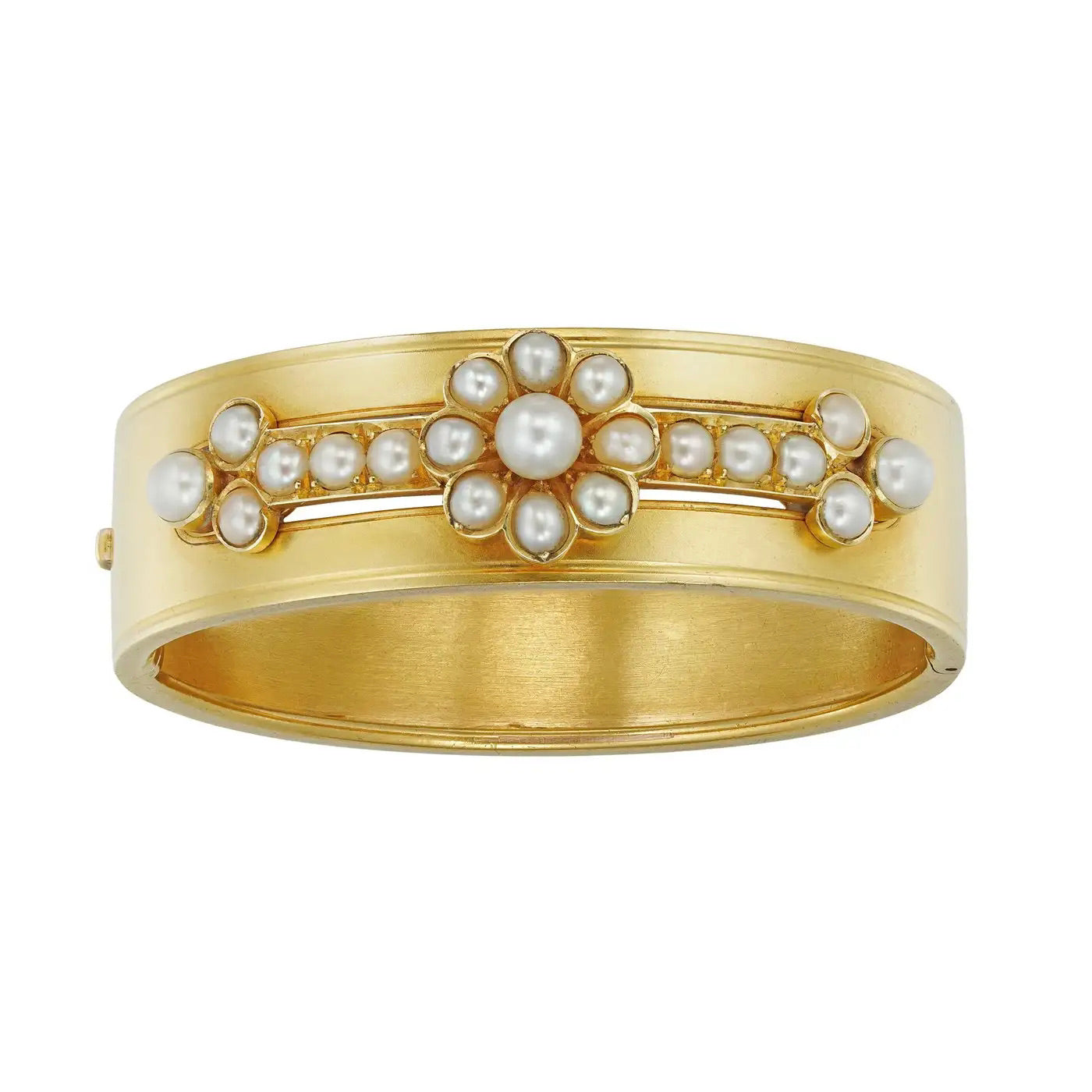 Brazalete Victoriano de Oro y Perlas de 1880