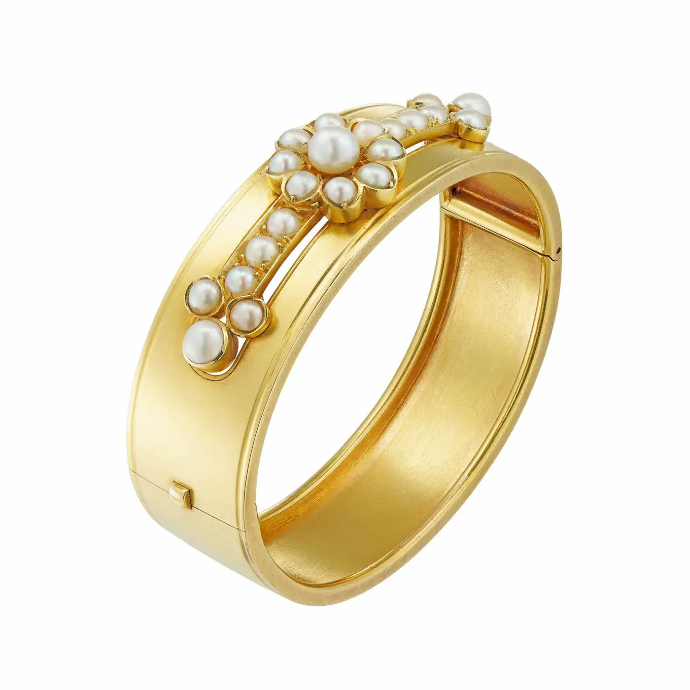 Brazalete Victoriano de Oro y Perlas de 1880