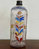 Botella Alemana de Vidrio Pintado del Siglo XVIII