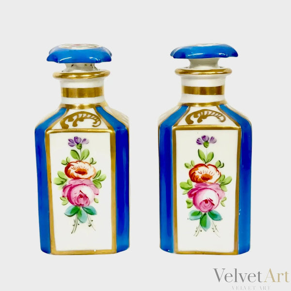Frascos de Perfume | Porcelana Estilo Sevres | Francia Siglo XIX