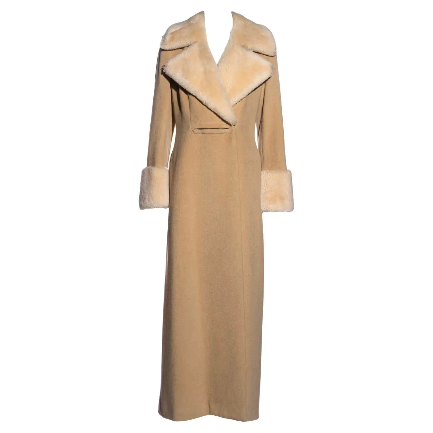Abrigo Givenchy by Alexander McQueen Beige de 1999