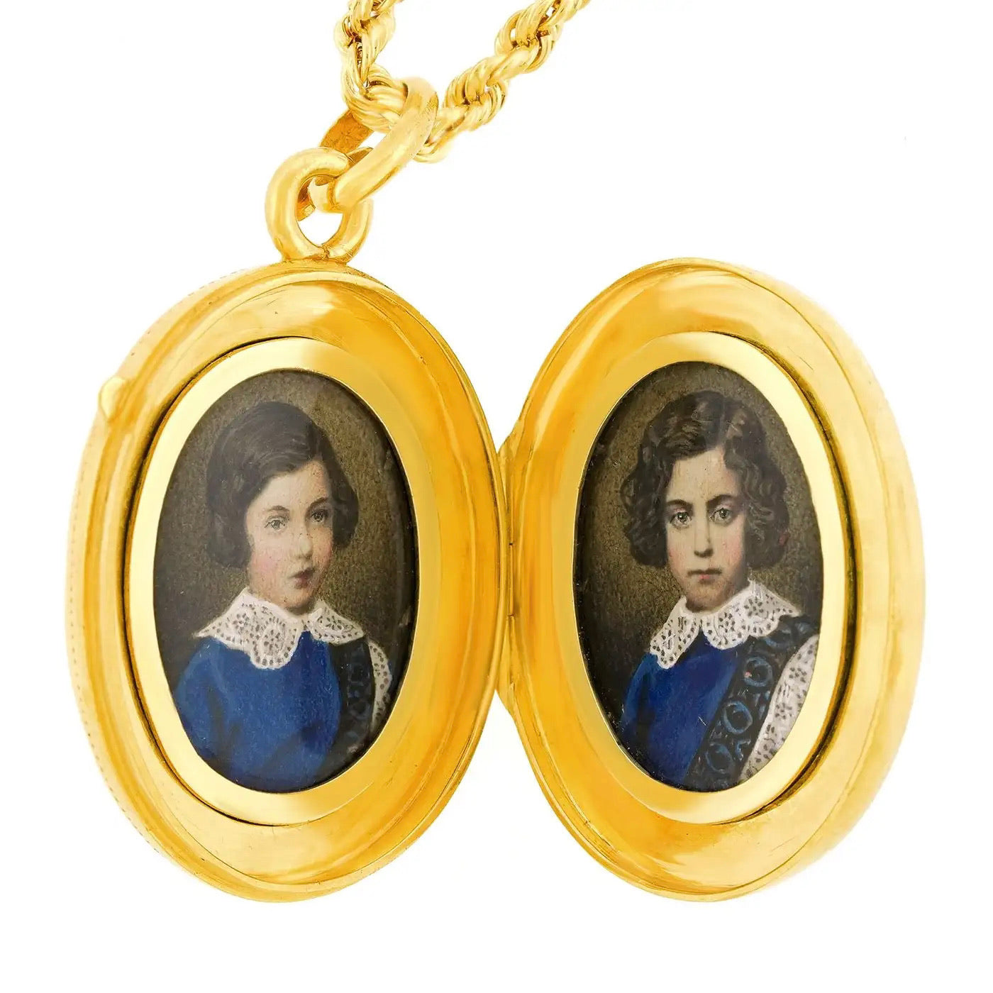 Relicario Victoriano con Esmalte y Diamantes 1870