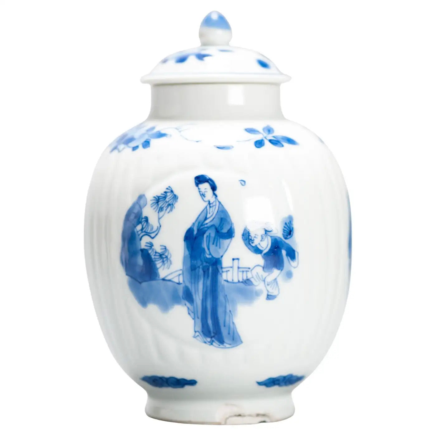 Cuchara de Té en Porcelana China Azul Kangxi | Siglo XVII