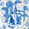 Plato Cheghua Periodo Kangxi del Siglo XIX en Azul Cobalto