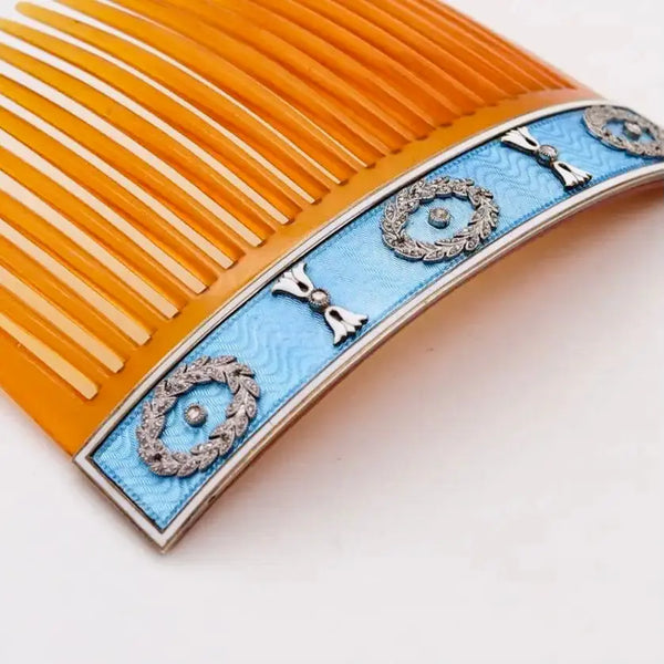 Peineta Cartier París 1900 de Oro 18 Kt con Diamantes
