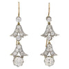 Pendientes Diamante Corte Cojín | Estilo Eduardiano, 1910